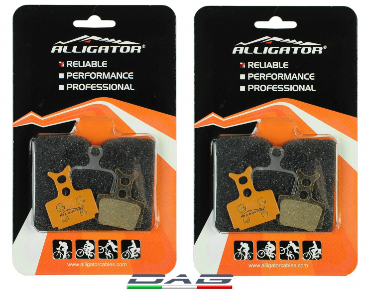 Alligator Due Coppie Pastiglie freno disco Formula Mega Organiche